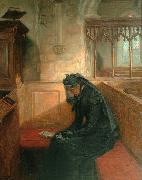 Ralph Hedley The Widow oil painting